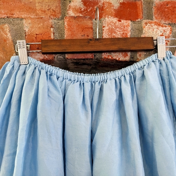 Metta Melbourne - Amy Long Double Layer Skirt - Silk in Ice Blue. NWOT - Picture 5 of 11